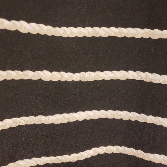 JOIE Black rope print striped blouse - Picture 2 of 3